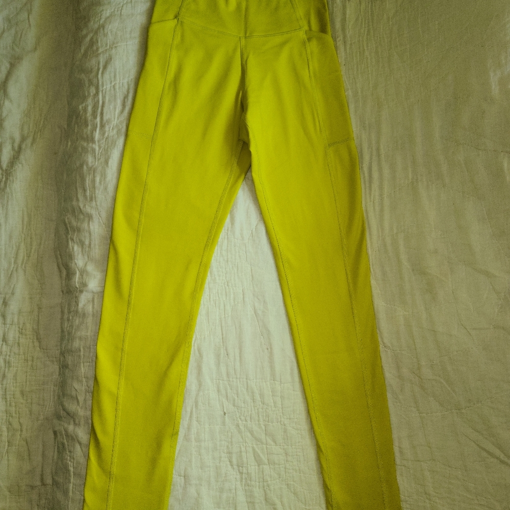 Girlfriend Collective XS chartreuse leggings